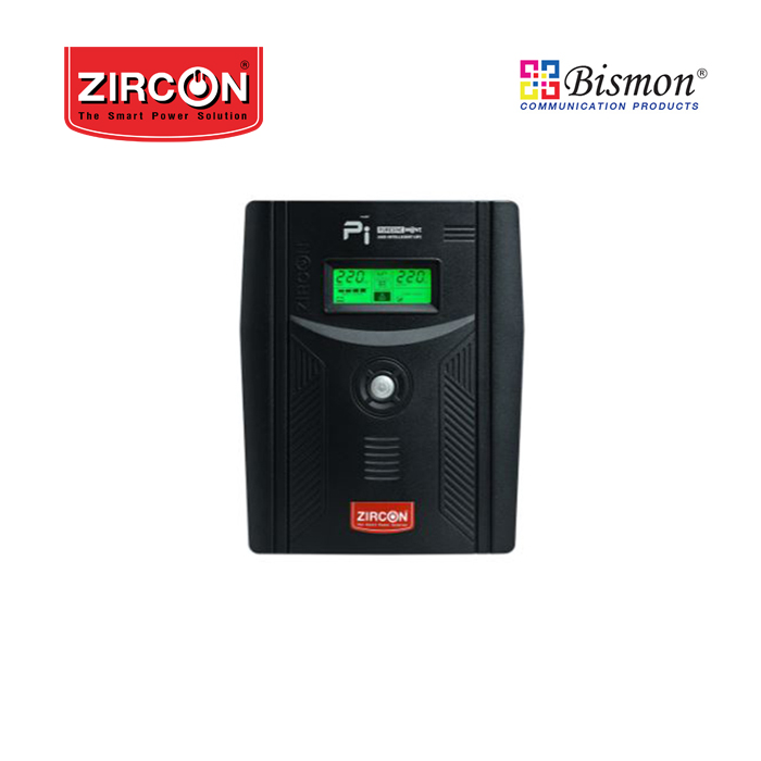 เครื่องสำรองไฟ Zircon Line Interactive UPS/ Pi-1500/ 1500VA/1050W/ Sinewave, Digital Display (Tower type)